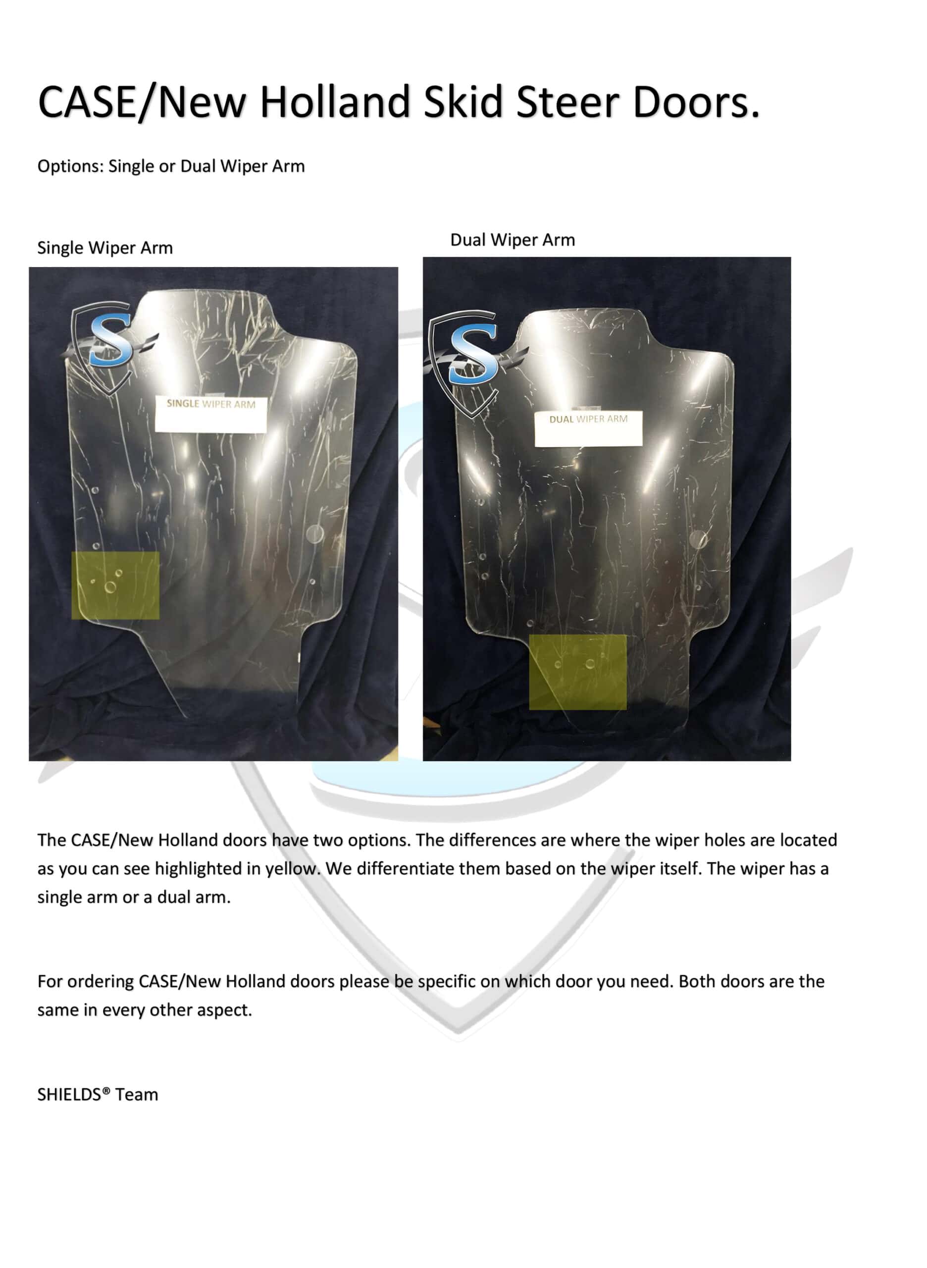 Case (SR/SV/TR/TV) & New Holland (L & C Series) Windshield: Skid Steer - Image 2