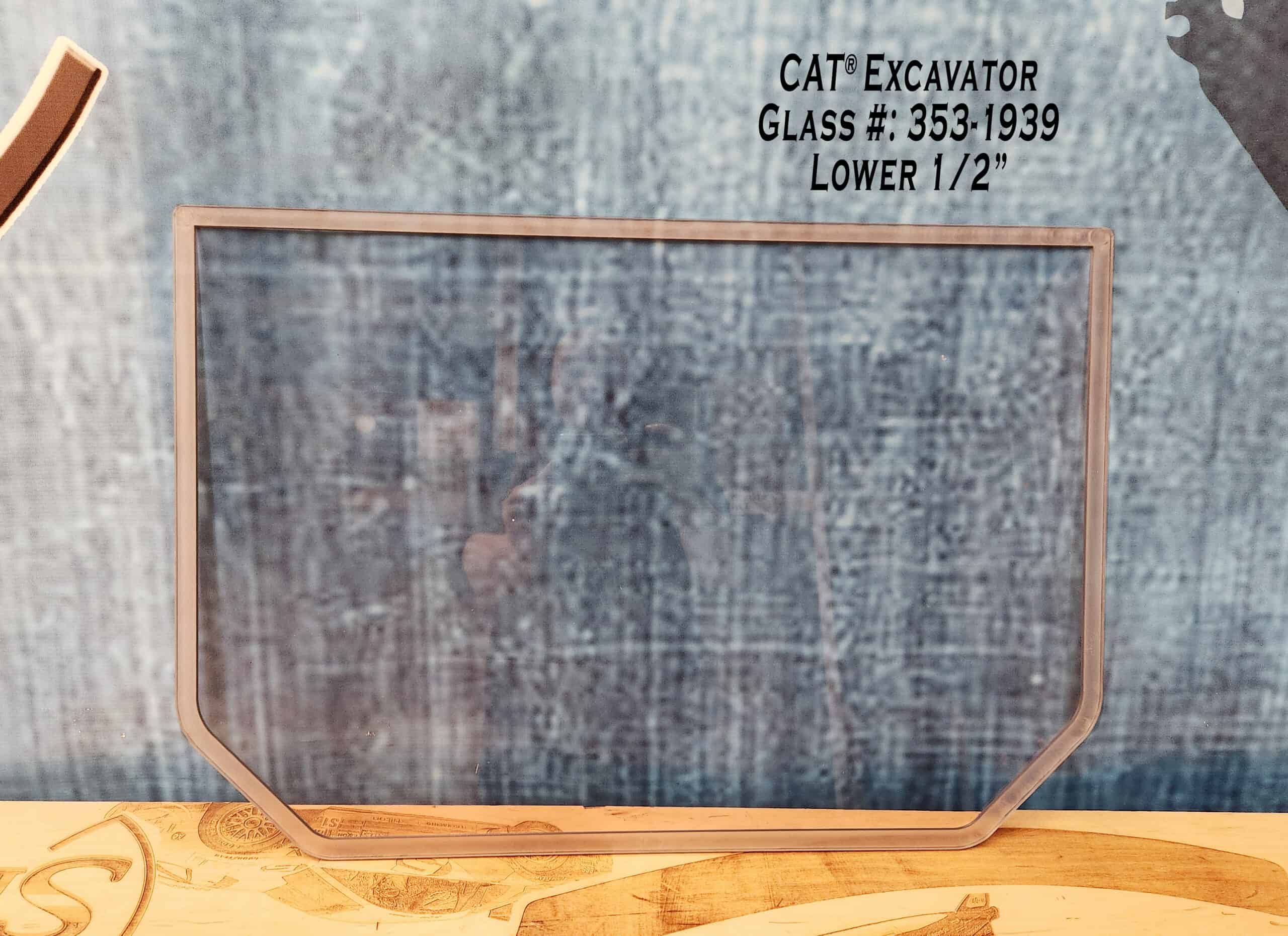 CAT 308-315 Excavator Windshield - Image 2