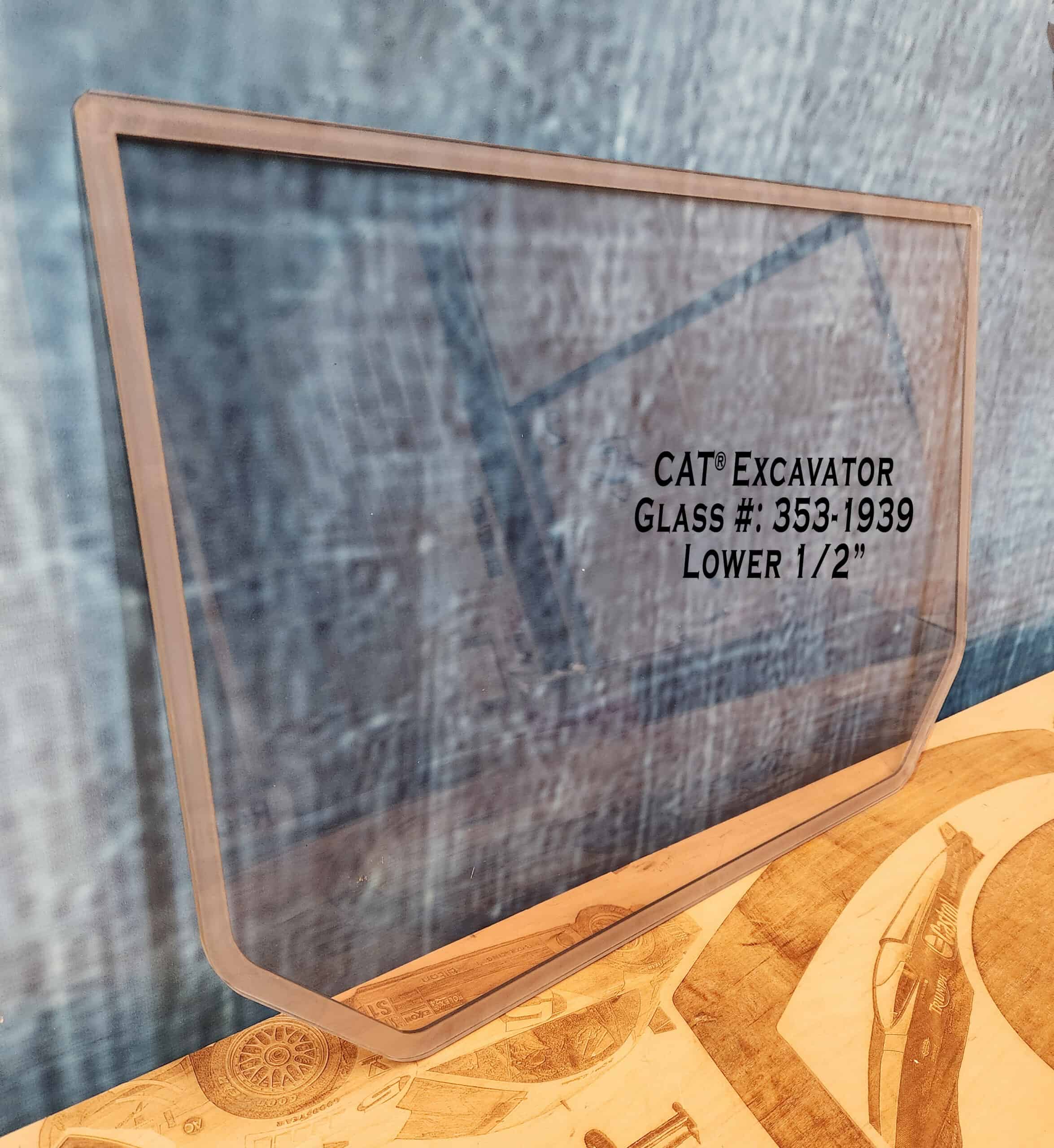 CAT 308-315 Excavator Windshield - Image 3